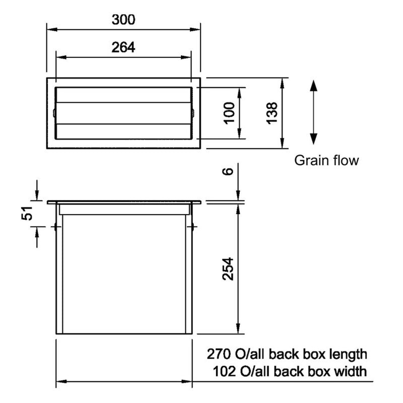 Dolphin Counter Recessed Paper Towel Dispenser
Technical