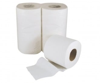 2 Ply White Conventional Toilet Roll