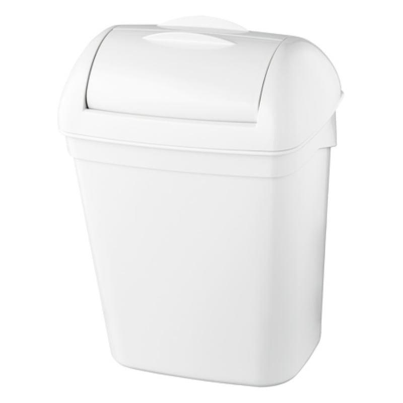 PlastiQline White 8Litre Bin
