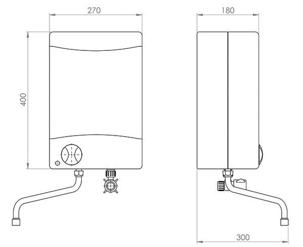 Hyco Handyflow Oversink 5L Vented Water Heater