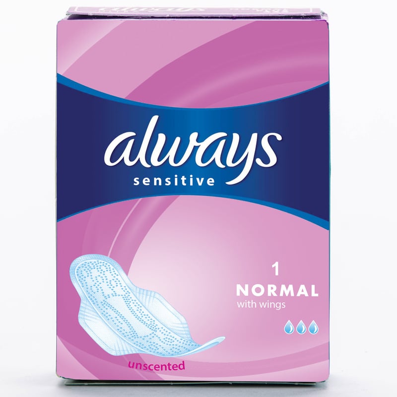 Always Sensitive Normal Ultra Sanitary Pads with Wings
