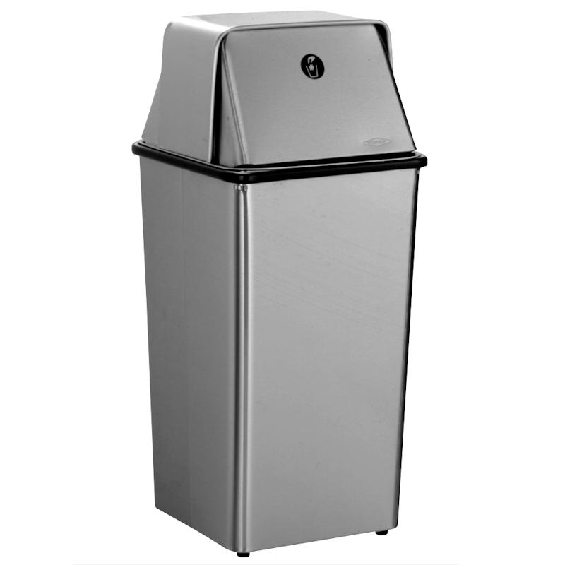 Bobrick Waste Bin with Lid 49L, B-2250