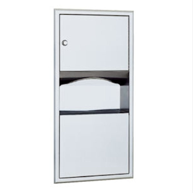 Bobrick Classic Recessed Paper Towel Dispenser & Waste Bin 7.6L, B-369