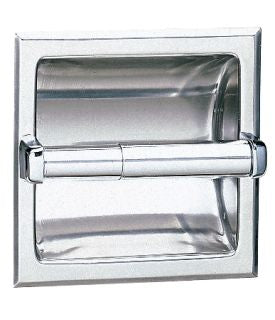 Bobrick Recessed Single Toilet Roll Dispenser, B-667