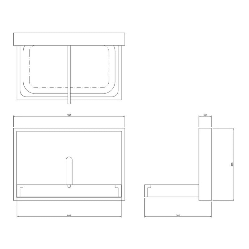 Dolphin Wall Mounted Stainless Steel Changing Table
technical