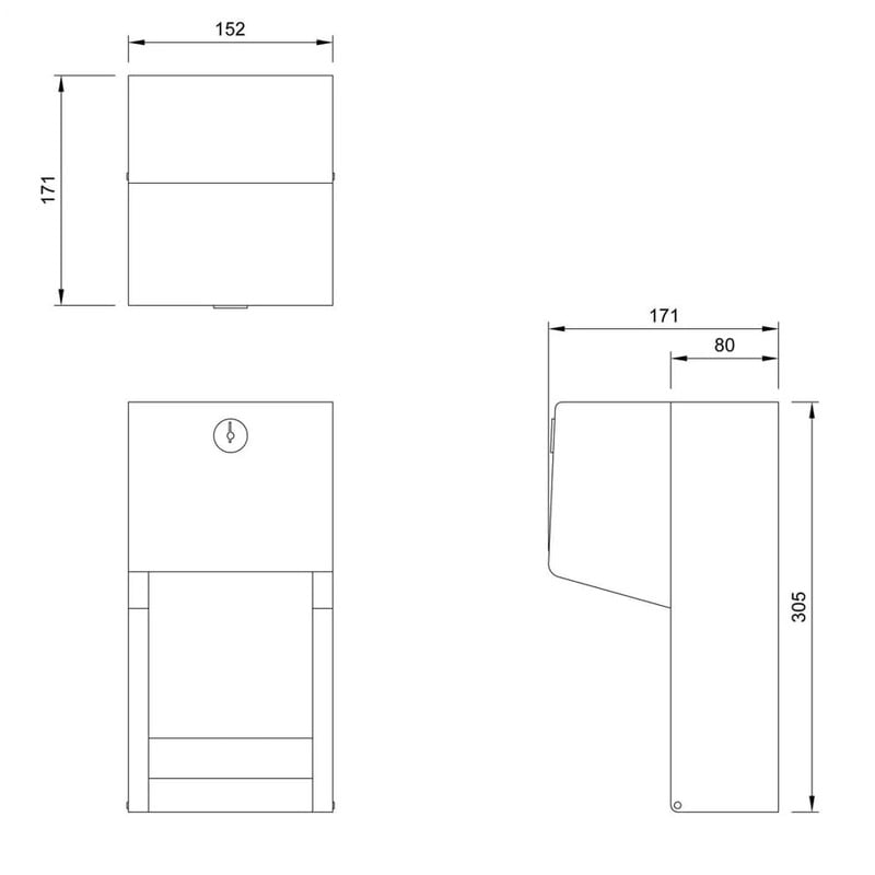 Dolphin Stainless Steel Toilet Roll Holder
technical