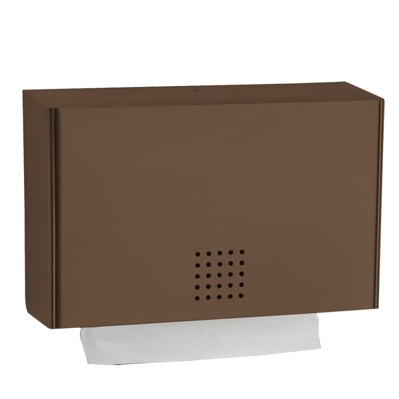 One Bronze Paper Towel Dispenser Small, BR-101, proox