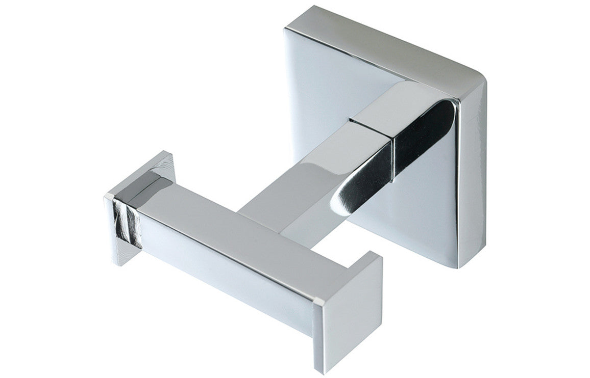 Izar Double Robe Hook - Chrome