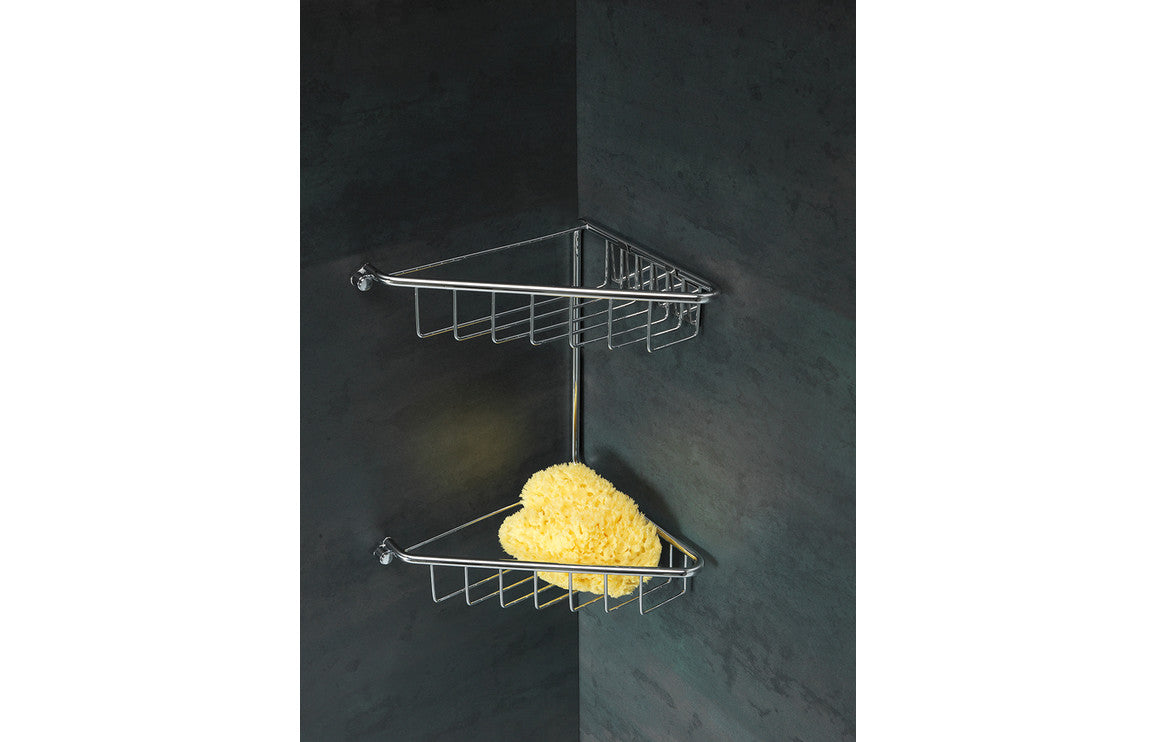 Eris 2-Tier Corner Shower Caddy - Chrome