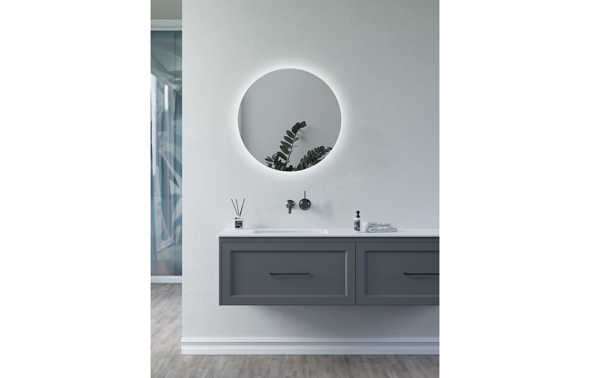 Sabik 600mm Round Back-Lit LED Mirror