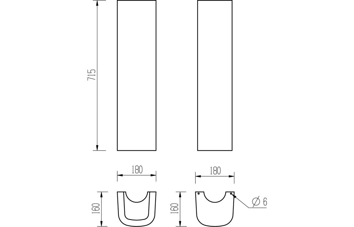 Maia 535x490mm 1TH Basin & Full Pedestal