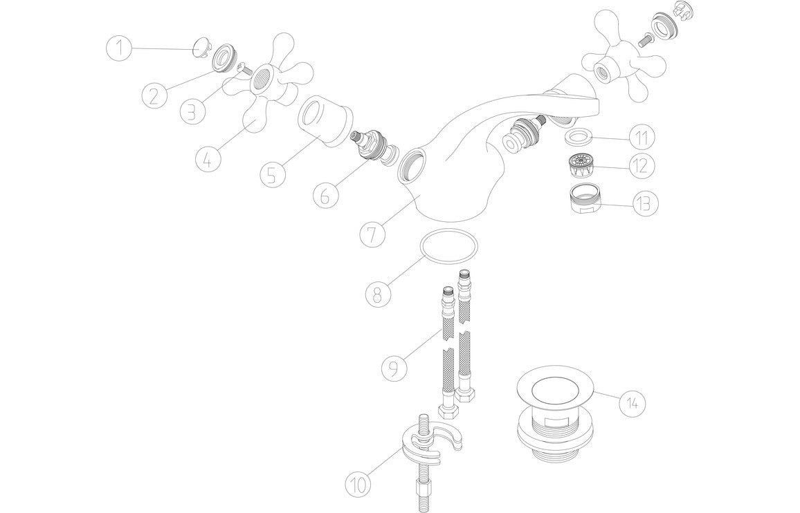 Zenith Bath/Shower Mixer - Chrome