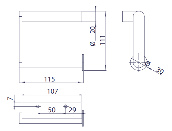 Dark Passion Robust Toilet Roll Holder