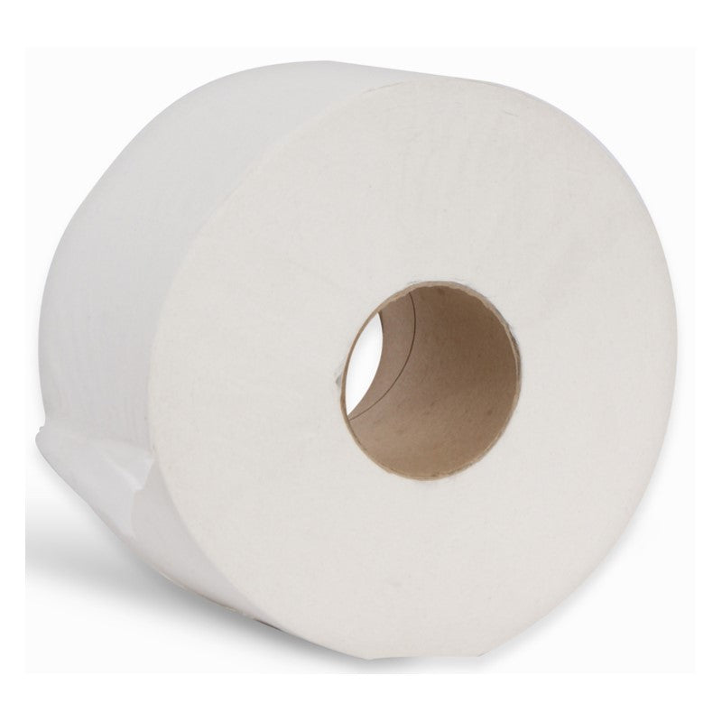 Esfina 2 Ply White Recycled Mini Jumbo Toilet Roll 2.25" Core ERJ001N