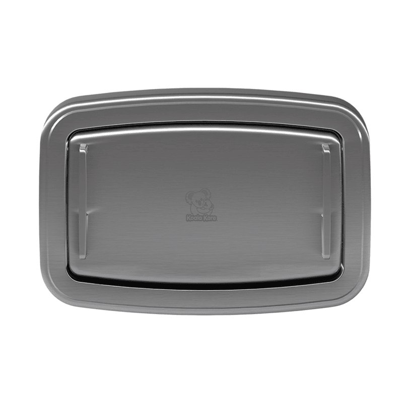 Horizontal Stainless Steel Surface-Mounted Baby Changing Unit Closed