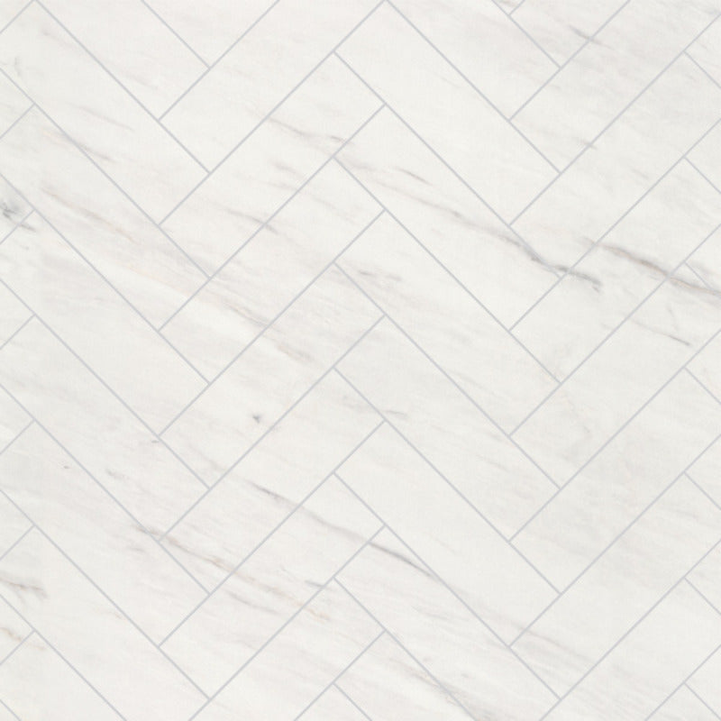 Multipanel Levanto Marble Herringbone Tile Effect Shower Panels