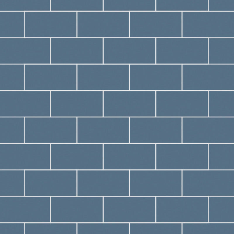 Multipanel Misty Blue Metro Tile Effect Shower Panels