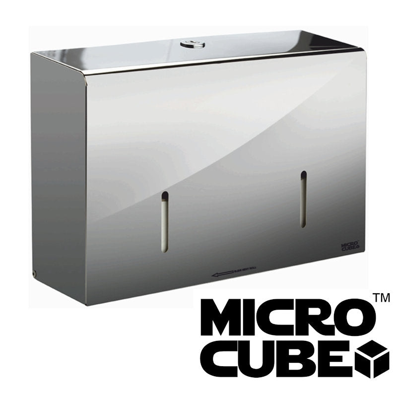 Synergise Polished 6" Twin Micro Jumbo Dispenser