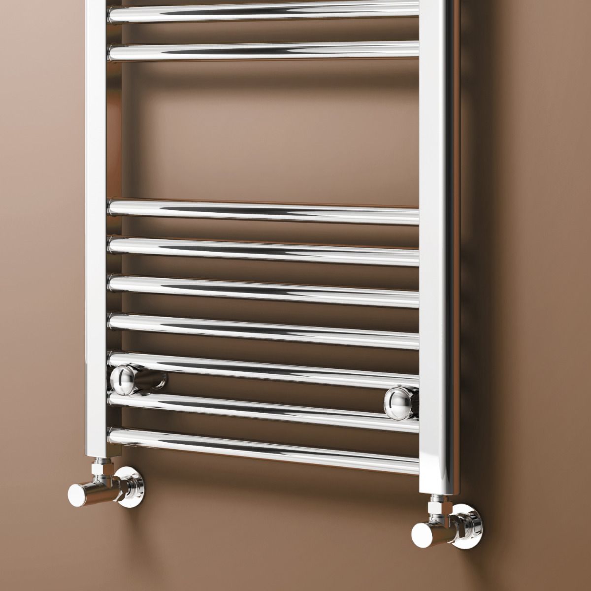 Reina Capo Curved Mild Steel Heated Towel Rail Chrome