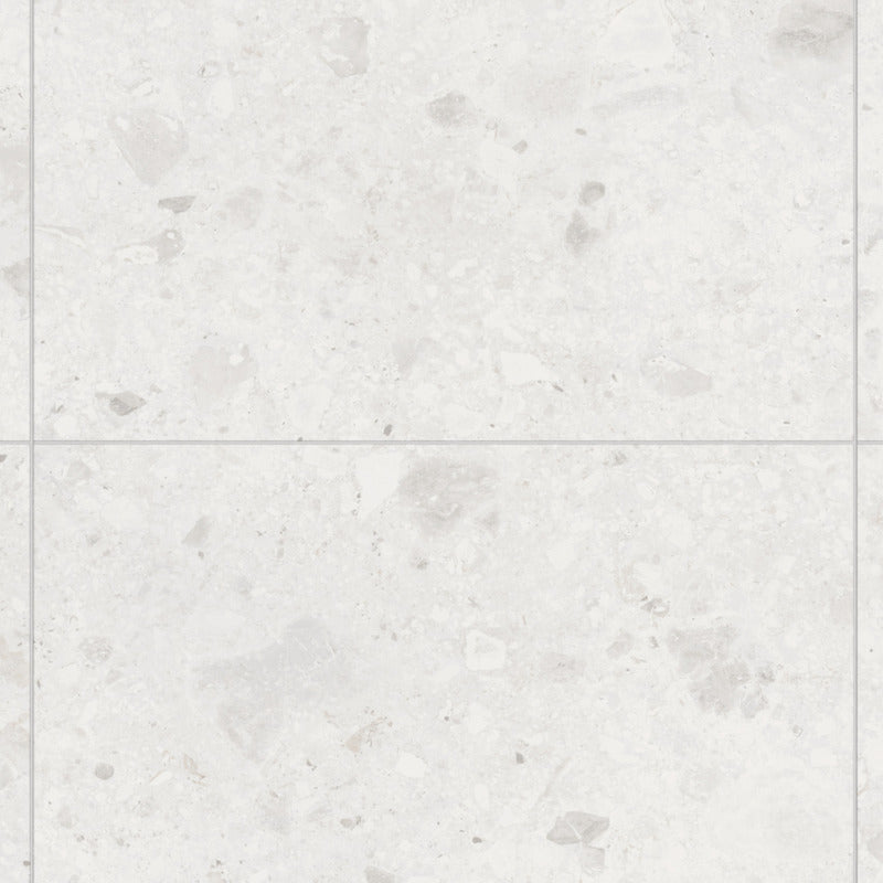 Multipanel White Terrazzo Large Tile Effect Shower Panels