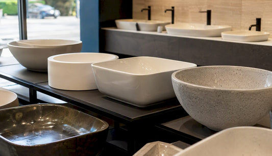 Various bathroom basin rim size details