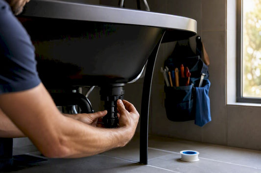 Hands fitting bath waste and overflow pipe
