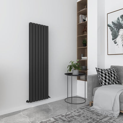 Milan Designer Vertical Radiator
Black
Angled