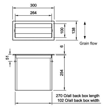 Dolphin Counter Recessed Paper Towel Dispenser
Technical