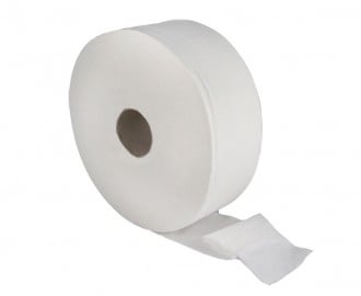 2 Ply White Jumbo Toilet Roll 2¼" Core