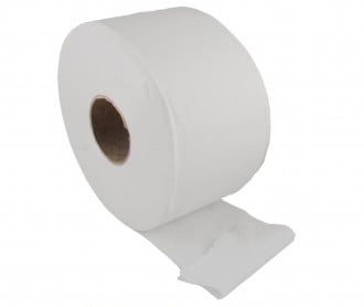 2 Ply White Mini Jumbo Toilet Roll 2 ¼" Core