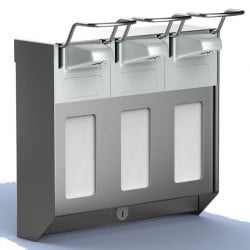 8320MQ MediQo Trio Combination Soap Dispenser 3 x 500ml