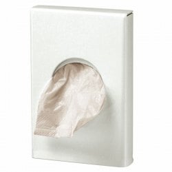 White Steel Sanitary Bag Dispenser, 8285MQ