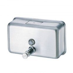 Platinum Horizontal Polished Chrome Soap Dispenser