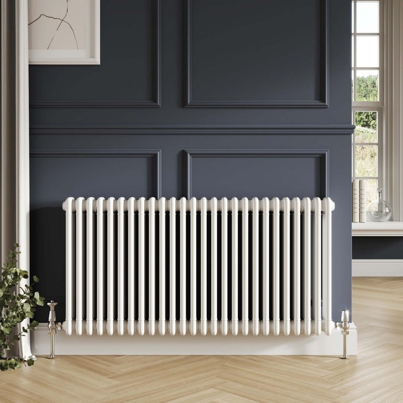 3 Column Horizontal Designer Radiator 
White