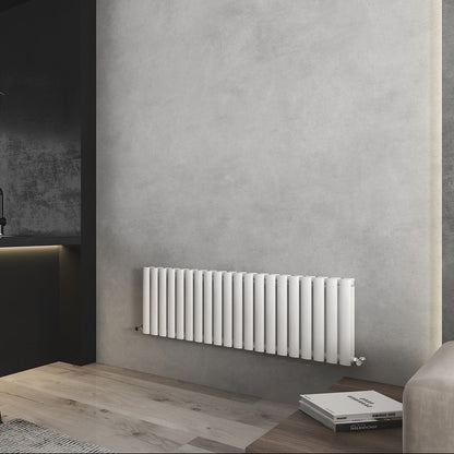 Nirvana Designer Shorter Height Horizontal Radiator
White
Angled 