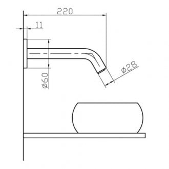 Infratap FixFlow Panel Mounted Automatic Tap