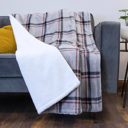 Bauer Luxury Plaid Soft Touch Heated Throw