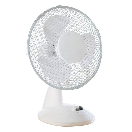 Daewoo 9" White Desktop Fan
