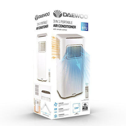 Daewoo 5000 BTU 3-in-1 Portable Air Conditioner