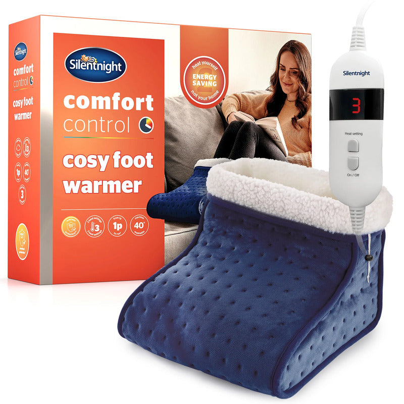 Silentnight Comfort Control Cosy Foot Warmer Navy