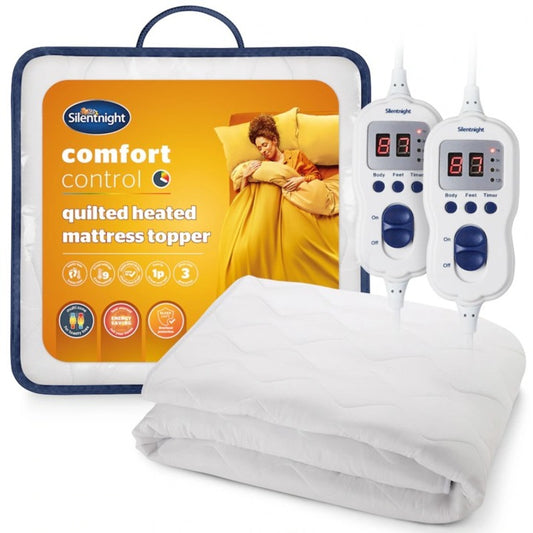 Silentnight Multi-Zone Heated Quilted Mattress Topper