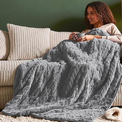 Silentnight Luxury Super Cosy Heated Throw Charcoal