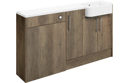 Atlas 1542mm Basin  WC & 1 Door Unit Pack (RH) - Nebraska Oak