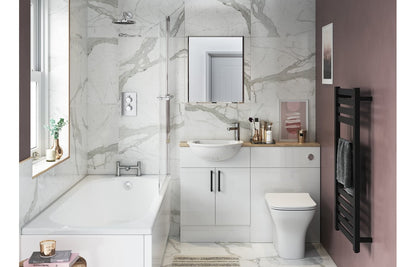 Atlas 600mm Slim WC Unit - White Gloss