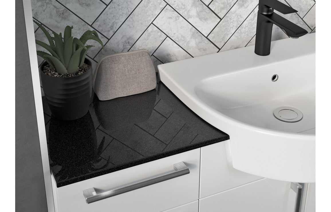 Atlas 500mm Slim Basin Unit - White Gloss