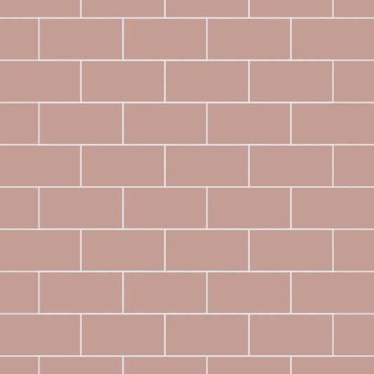 Multipanel Antique Rose Metro Tile Effect Shower Panels
