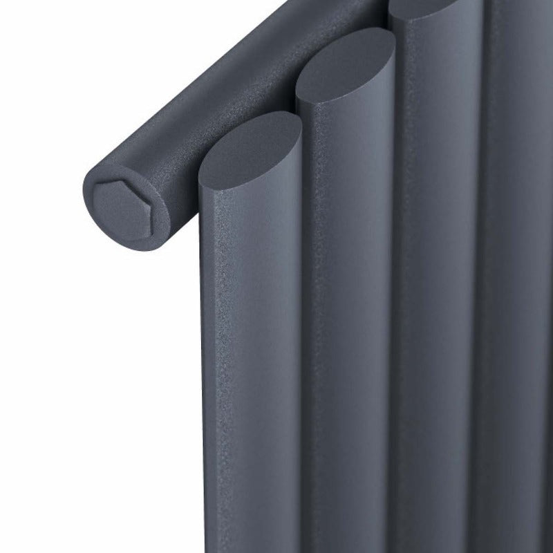 Apex Vertical Single Radiator 
Anthracite Close-up