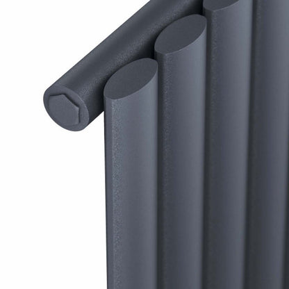 Apex Vertical Single Radiator 
Anthracite Close-up