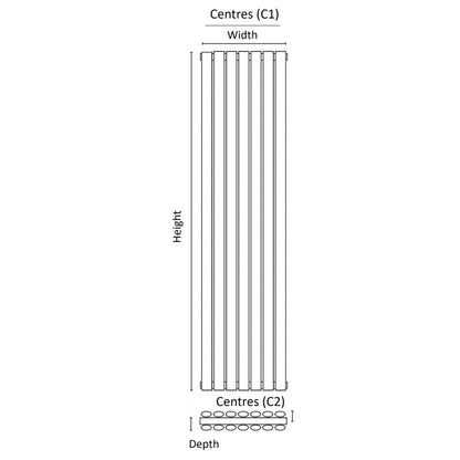 Apex Vertical Double Radiator
Tapping Centres
Drawing