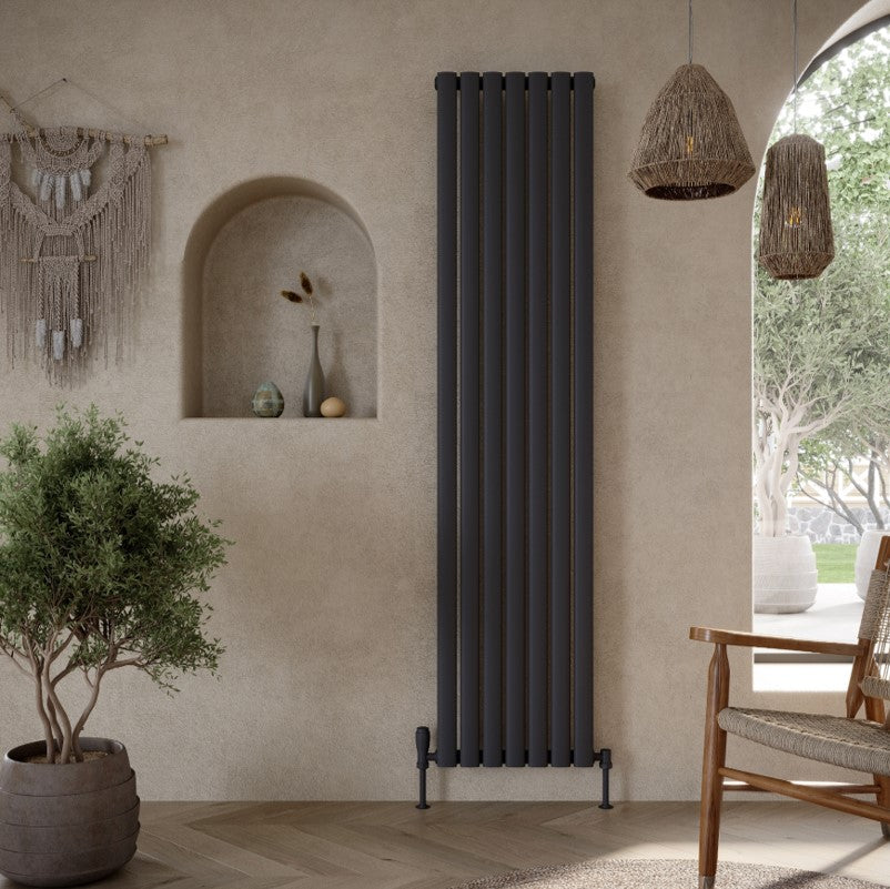Apex Vertical Double Radiator 
Anthracite 